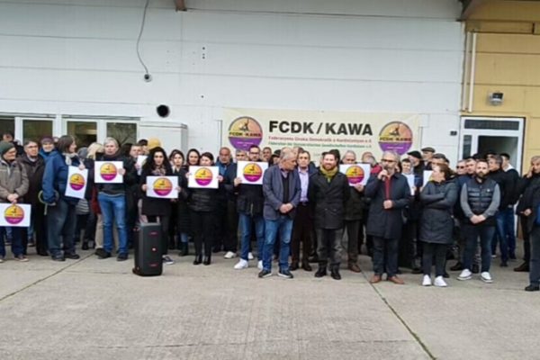 Протесты после рейдов на Федерацию «Кава» и ЦДО в Дармштадте