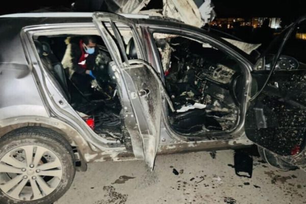 Турецкий  беспилотник атаковал автомобиль в Камышло
