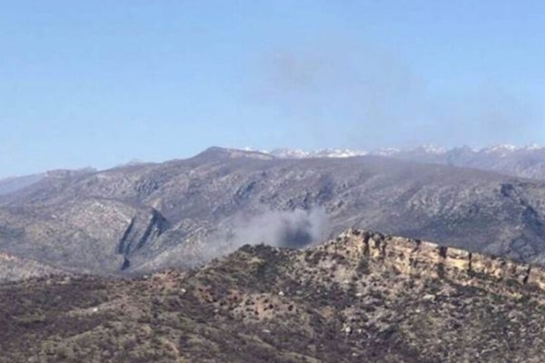 Пожар, вызванный турецкими обстрелами на горе Гаре, бушует три дня