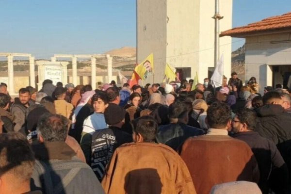 Мирные граждане на защите ГЭС Тишрин приветствуют послание Оджалана