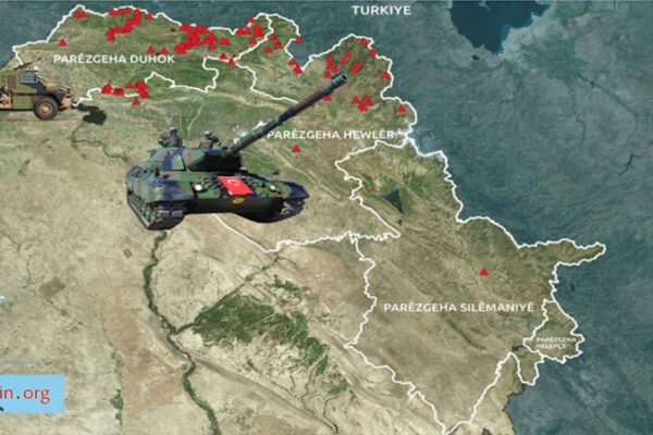 Карта военных баз Турции в Южном Курдистане – Часть 1