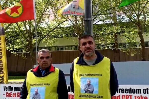 Курды из Брегенца поддержали пикет в Страсбурге, требующий свободы для Оджалана