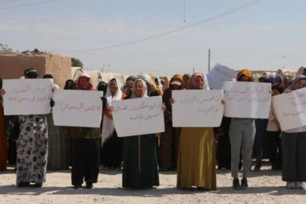 Вынужденные переселенцы из Сарекание протестуют против незаконной продажи имущества