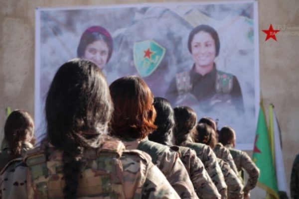 ЖОС почтили память Риваны Рожавы и Арин Миркан на военной церемонии