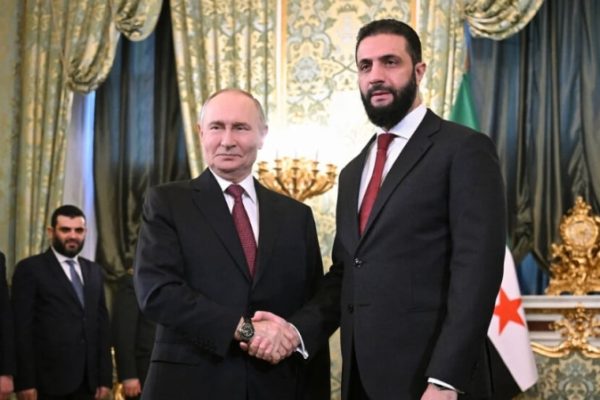 Путин провёл переговоры с президентом Сирии Ахмедом аш-Шараа в Кремле