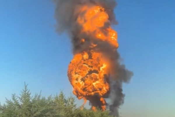 В Эрбиле на автозаправке в районе Ферманберан произошёл пожар