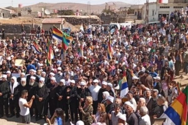 В Шахбе прошла акция протеста по поводу блокады и нарушений прав жителей Эс-Сувейды