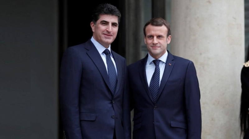 Состоялся телефонный разговор Нечирван Барзани с президентом Франции