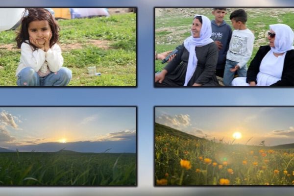 Весна в Шангале: езидские семьи собрались на природе и вознесли молитвы о мире