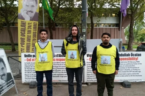 В Страсбурге акция за физическую свободу Абдуллы Оджалана продолжается 746-ю неделю