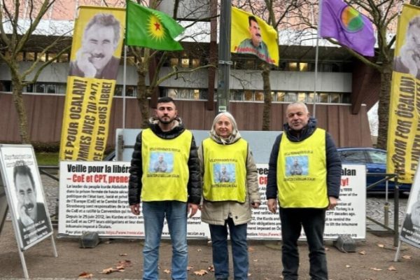 Курды из Бонна приняли участие в пикете за свободу Абдуллы Оджалана в Страсбурге