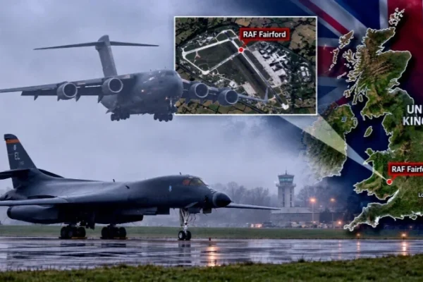 США вывели бомбардировщики B-1 с базы Фэрфорд в Англии